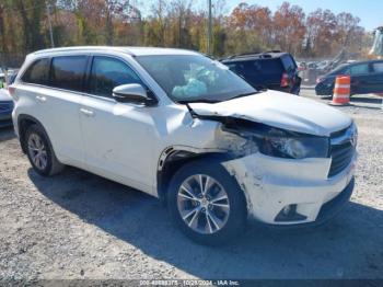  Salvage Toyota Highlander