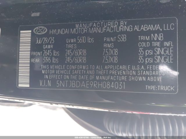 Hyundai SANTA CRUZ Sel Image 3