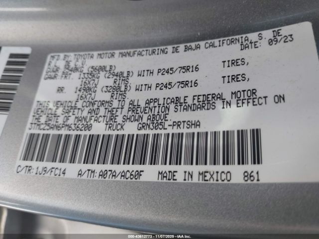 Toyota Tacoma Sr5 V6 Image 13