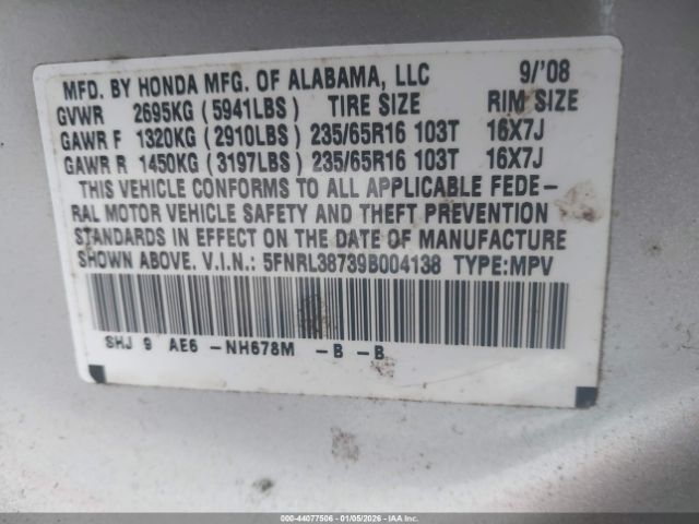 Honda Odyssey Ex-l Image 8